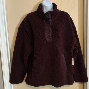 Athleta: Cozy Sherpa Snap Pullover